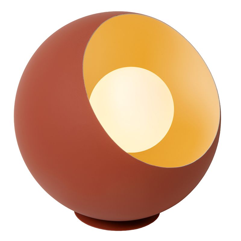 Narancs fém asztali lámpa, Doredos, kapcsolóval