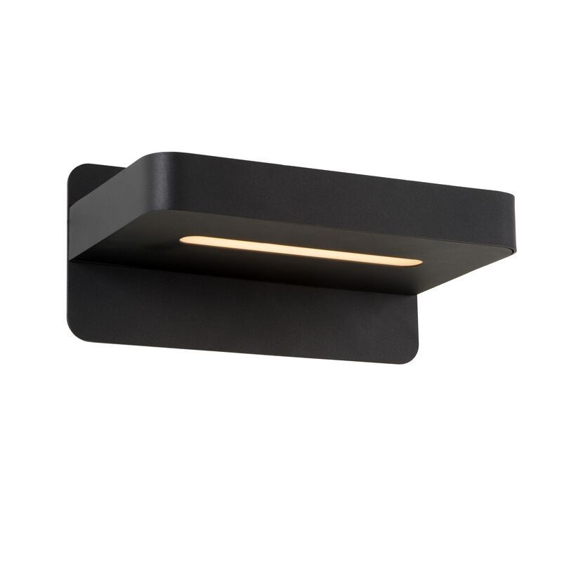 Fekete fém fali lámpa, Atkin, 5 W, 2700 K LED, kapcsolóval Fekete fém fali lámpa, Atkin, 5 W, 2700 K LED, kapcsolóval