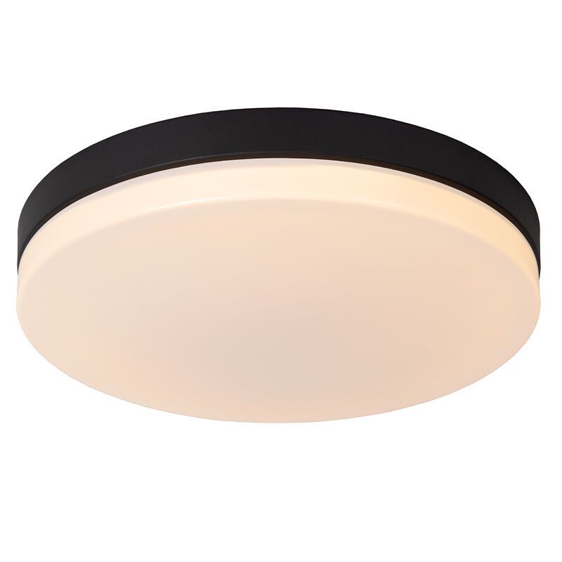 Fekete műanyag fürdőszoba mennyezeti lámpa, Biskit, 36 W, 2700 K LED, IP44