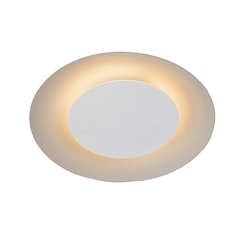 Fehér fém plafon lámpa, Foskal, 6 W, 2700 K LED