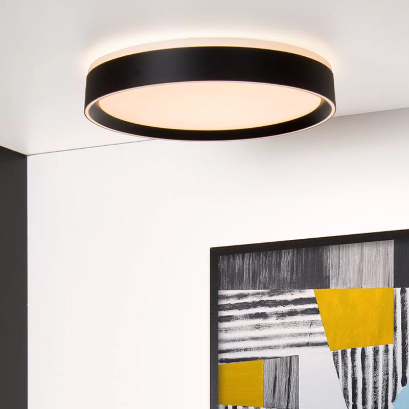 Fekete akril plafon lámpa, Nuria, 24 W, 2700 K LED