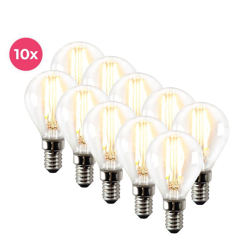 10 darabos, szabályozható Sorna E14 LED lámpa, 2700k, 3,5W 10 darabos, szabályozható Sorna E14 LED lámpa, 2700k, 3,5W