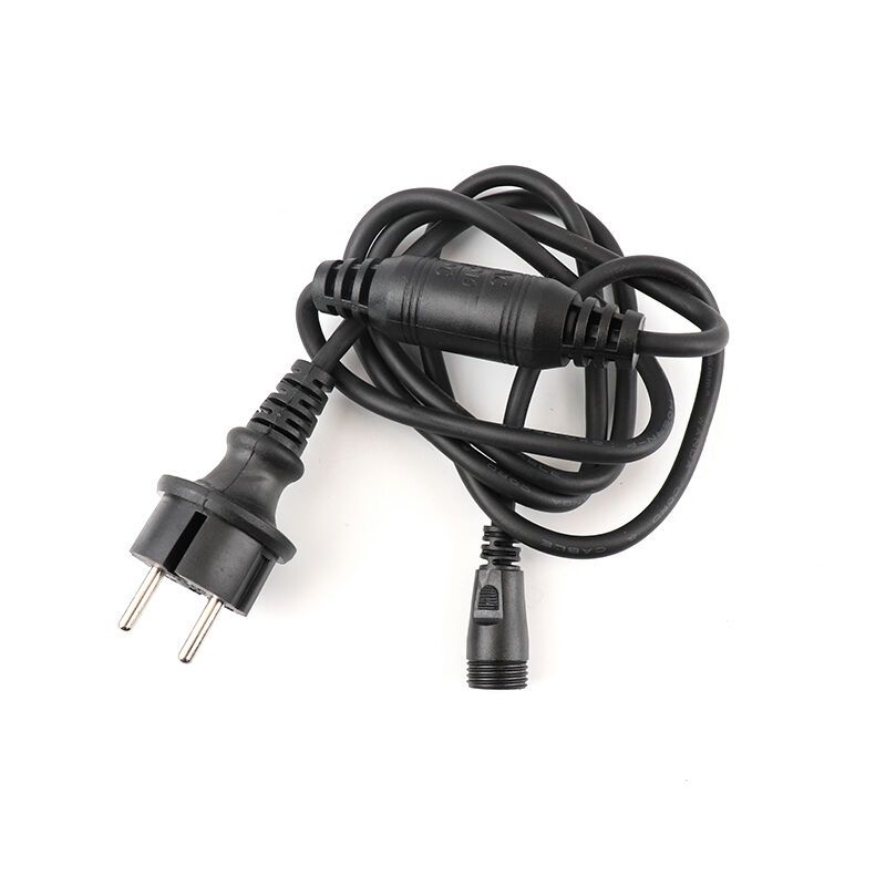 Fekete csatlakozókábel, 5 amper, maximum 600 watt
