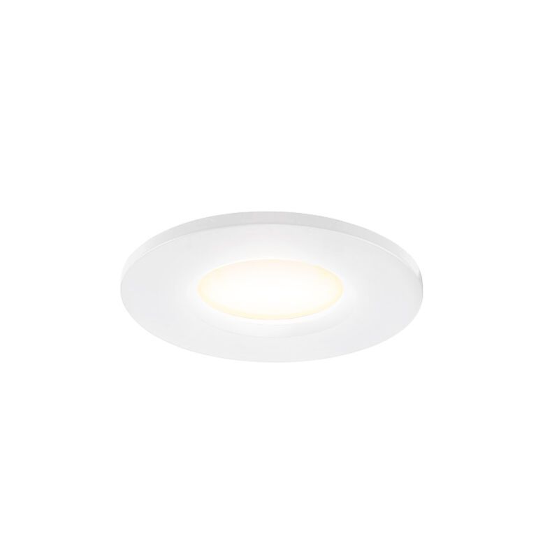 Fehér alumínium mini beépíthető spotlámpa, Philomena, 3,4 W, 3000 K LED, IP44