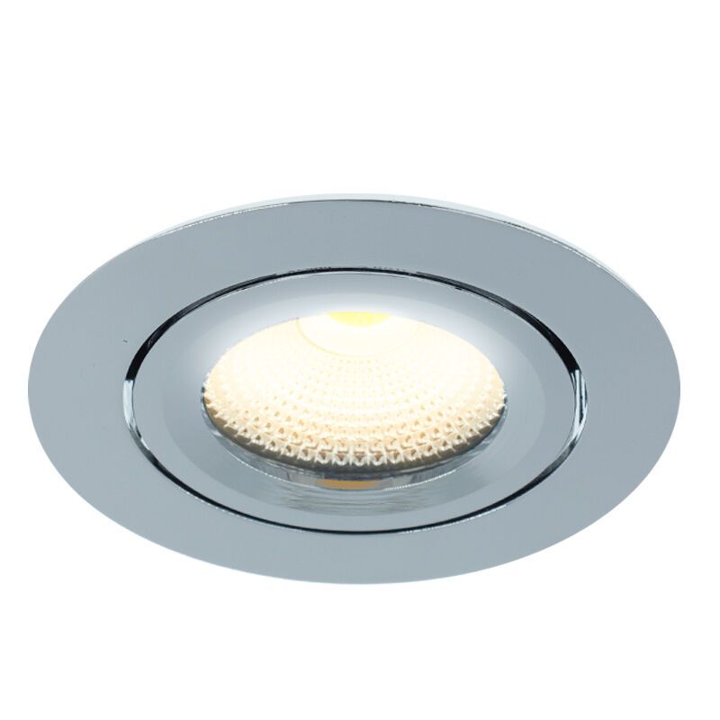 Króm alumínium beépíthető spotlámpa, Wimke, 5 W, 2700 K LED, IP44