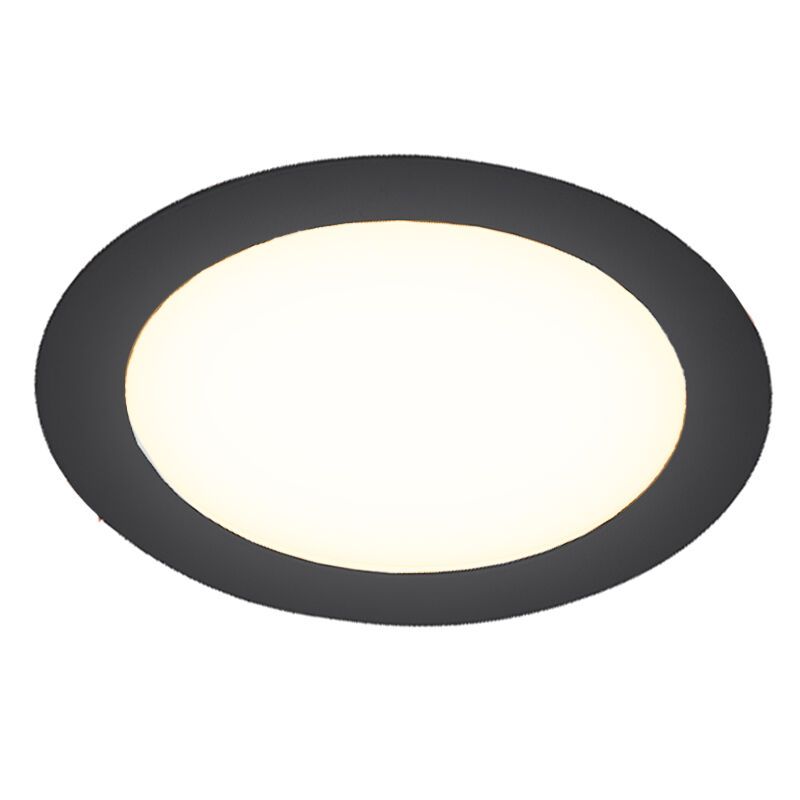 Fekete alumínium mélysugárzó, Umbriel, 9 W, 4000 K LED, IP44