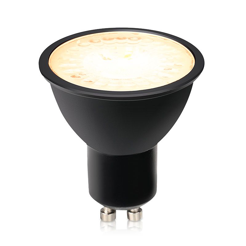 Szabályozható fényerejű GU10 LED lámpa Antonie, fekete, 5W, 3000K Szabályozható fényerejű GU10 LED lámpa Antonie, fekete, 5W, 3000K