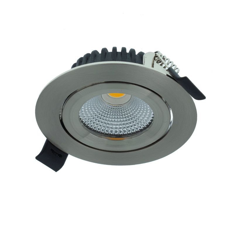 Ezüst alumínium mélysugárzó, Wimke, 5 W, dim to warm LED, IP44