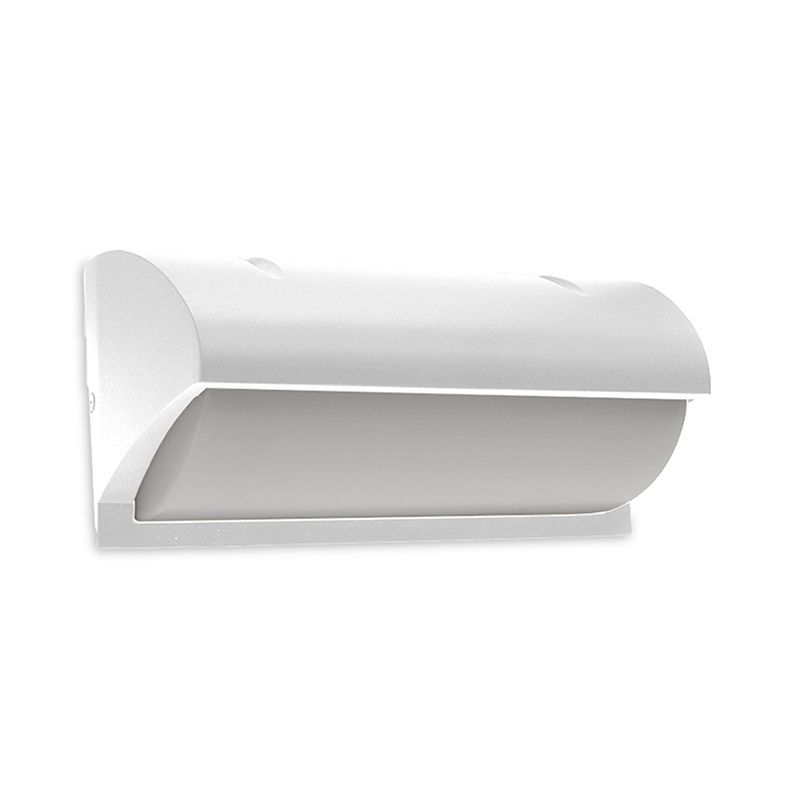 Fehér alumínium kültéri lámpa, Rajko, 12 W, 3000 K LED, IP54 Fehér alumínium kültéri lámpa, Rajko, 12 W, 3000 K LED, IP54