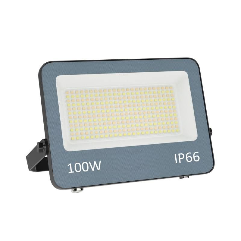 Szürke alumínium reflektor, Ilay, 100W, fehér kapcsolóüzemű LED, IP66