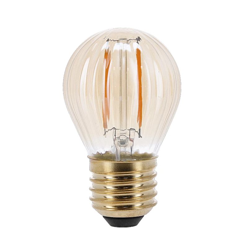 Szabályozható E27 LED lámpa borostyánszínű, 2W, 2000K Szabályozható E27 LED lámpa borostyánszínű, 2W, 2000K