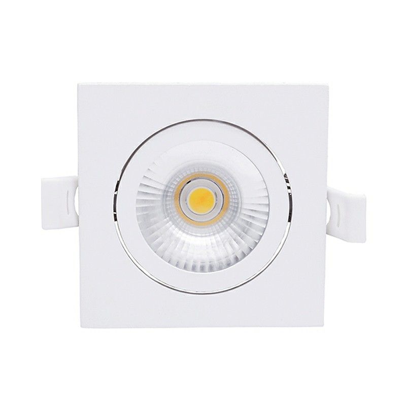 Fehér alumínium mennyezeti lámpa, Loura, 6W, fehér LED kapcsoló, IP65