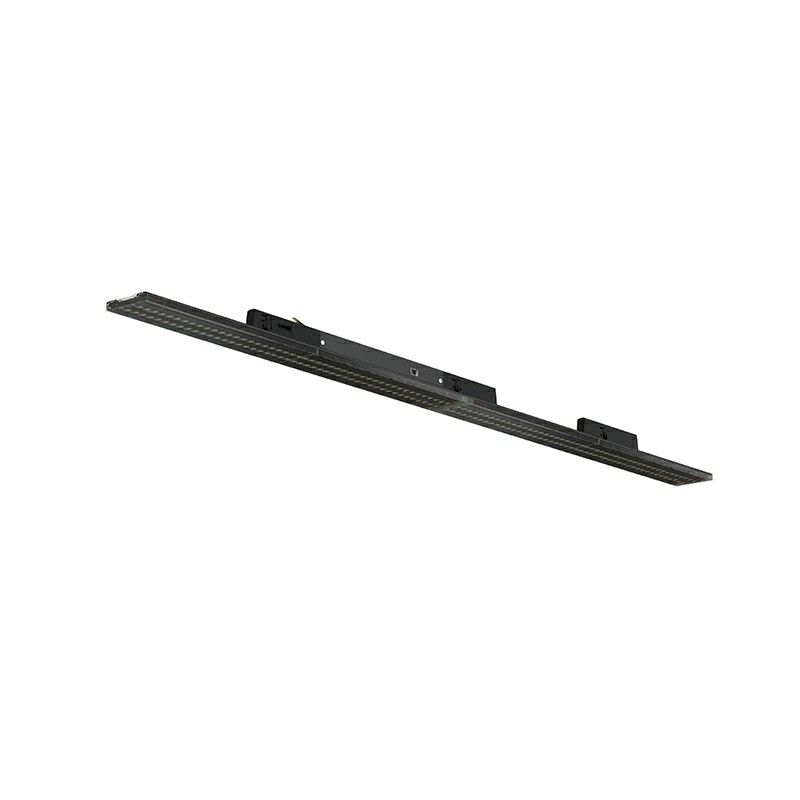 Fekete, 3 fázisú sínre szerelhető Tora lámpatest, 27W/32W/37W/42W, fehér kapcsoló, 120 cm, Pro Fekete, 3 fázisú sínre szerelhető Tora lámpatest, 27W/32W/37W/42W, fehér kapcsoló, 120 cm, Pro