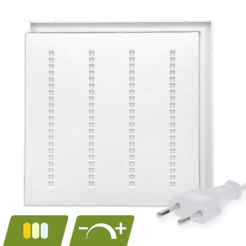 Louvre LED panel 60x60 - 30W - fehér kapcsolóval - fényerőszabályozható - UGR <16 Louvre LED panel 60x60 - 30W - fehér kapcsolóval - fényerőszabályozható - UGR <16