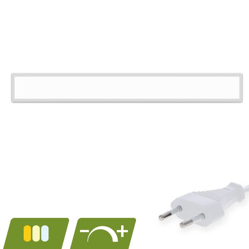 LED panel 15x120 - 30W - fehér kapcsológombos - UGR<19 - szabályozható - háttérvilágítású