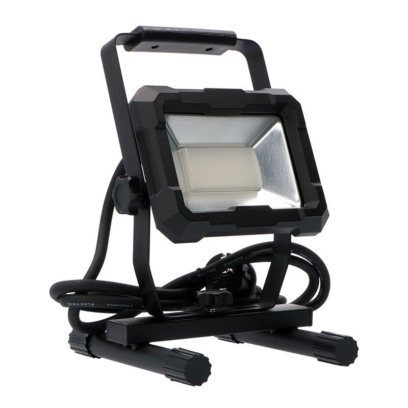 Fekete színű alumínium munkalámpa, Branko, 30W, 4000K LED, IP65