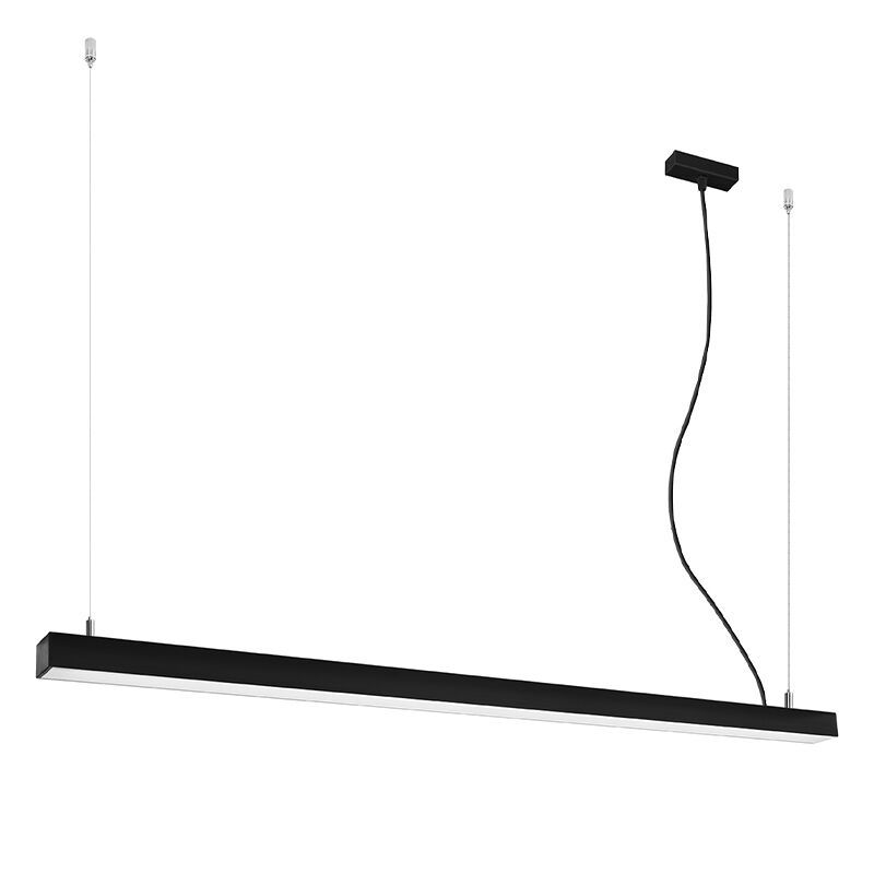 Alumínium függőlámpa fekete, Mascha, 48 W, 3000 K LED