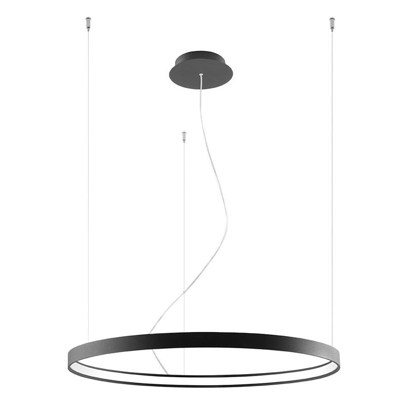 Alumínium függőlámpa fekete, Ringo, 50 W, 3000 K LED