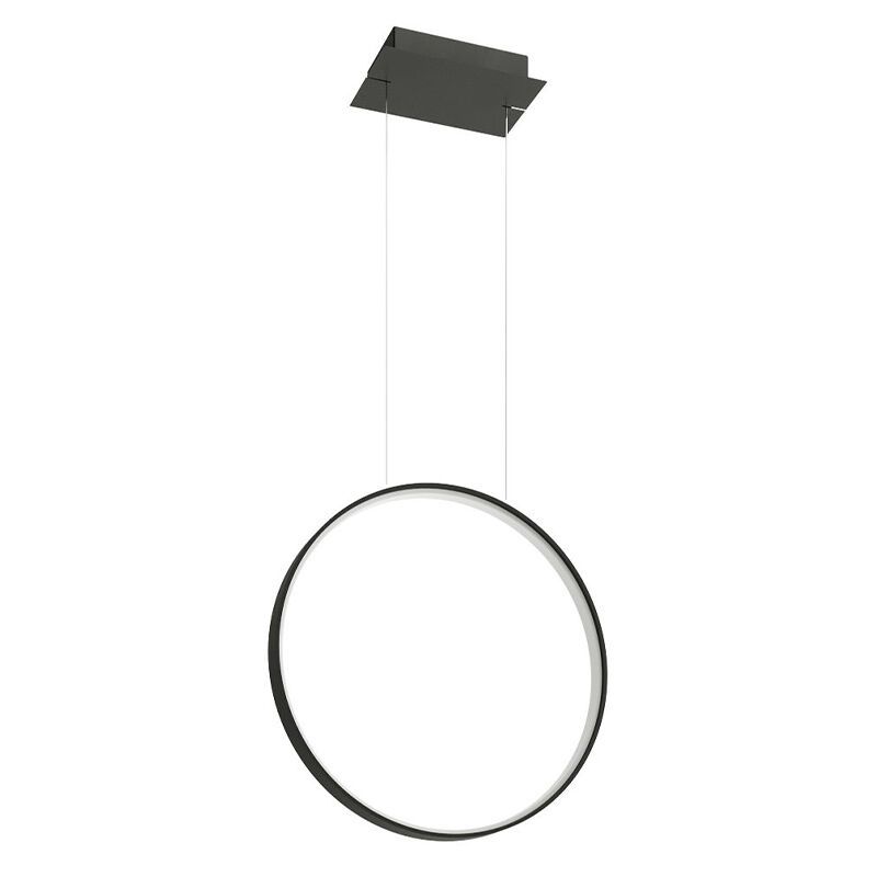 Alumínium függőlámpa fekete, Ringo, 30 W, 3000 K LED