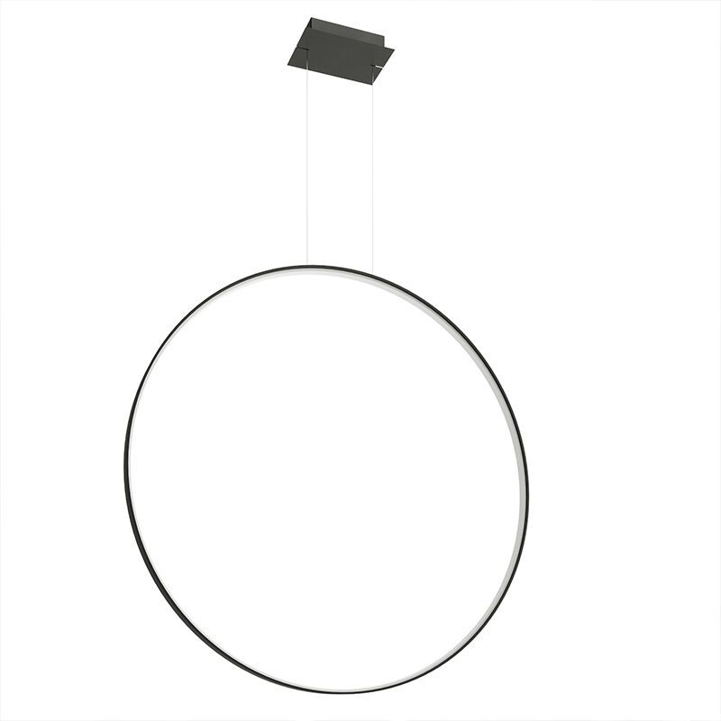 Alumínium függőlámpa fekete, Ringo, 70 W, 3000 K LED