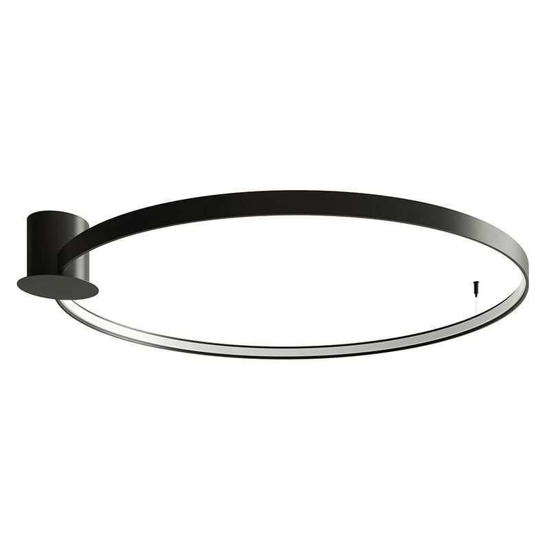 Alumínium plafon lámpa fekete, Ringo, 70 W, 3000 K LED