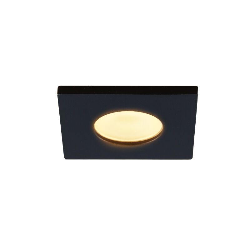 Alumínium terasz beépíthető spotlámpa fekete, Dico, 3 W, 2700 K LED, IP65