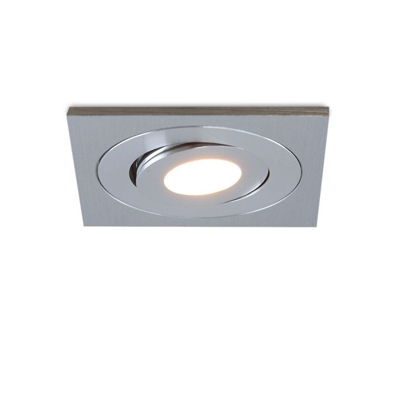 Alumínium terasz beépíthető spotlámpa króm, Rona, 3 W, 2700 K LED, IP44 Alumínium terasz beépíthető spotlámpa króm, Rona, 3 W, 2700 K LED, IP44