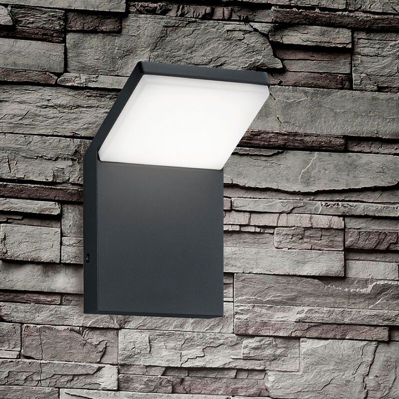 Antracit alumínium kültéri lámpa, Solana, 9 W, 3000 K LED, IP54 Antracit alumínium kültéri lámpa, Solana, 9 W, 3000 K LED, IP54