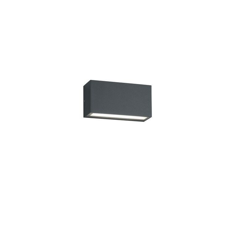 Antracit alumínium kültéri lámpa, Seby, 10 W, 3000 K LED, IP65