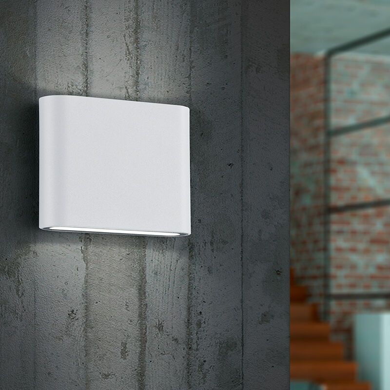 Fehér alumínium kültéri lámpa, Bridlington, 2,5 W, 3000 K LED, IP54