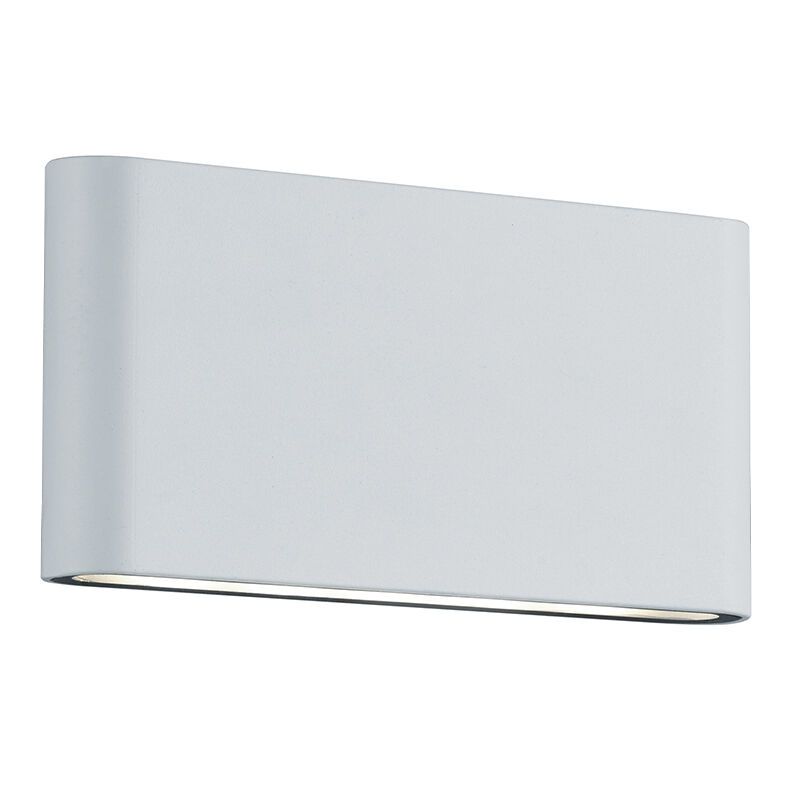 Fehér alumínium fel le fali lámpa, Bridlington, 4,5 W, 3000 K LED, IP54 Fehér alumínium fel le fali lámpa, Bridlington, 4,5 W, 3000 K LED, IP54