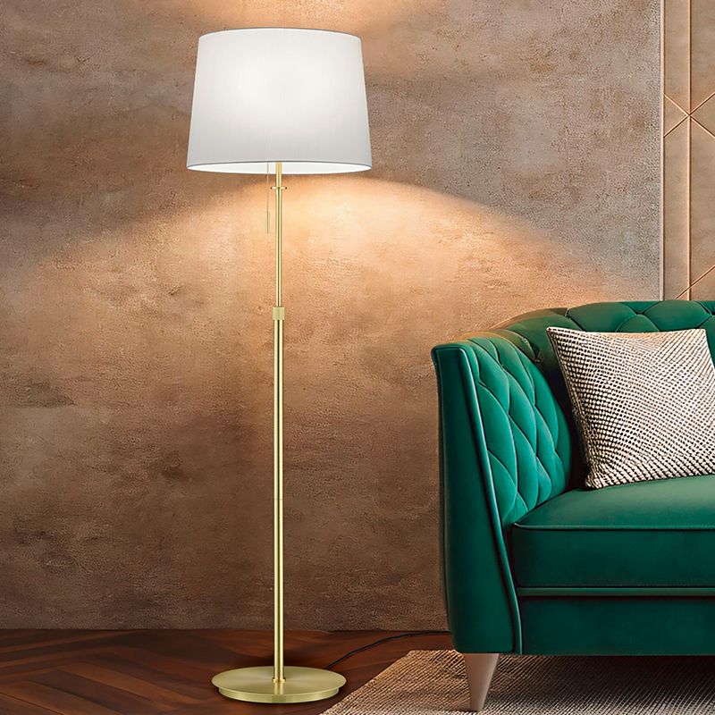 Sárgaréz fém állólámpa, Niva, húzókapcsolóval