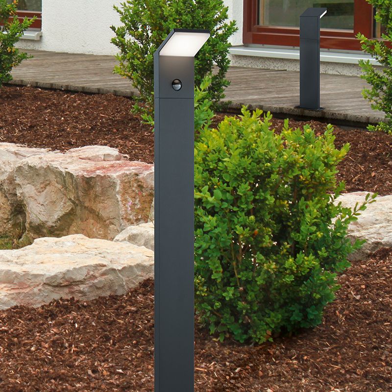 Antracit alumínium kültéri álló lámpa, Solana, 9 W, 3000 K LED, IP54