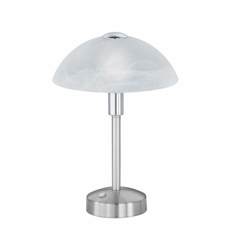 Nikkel üveg közjegyzői lámpa, Notaris, 4 W, 3000 K LED, kapcsolóval