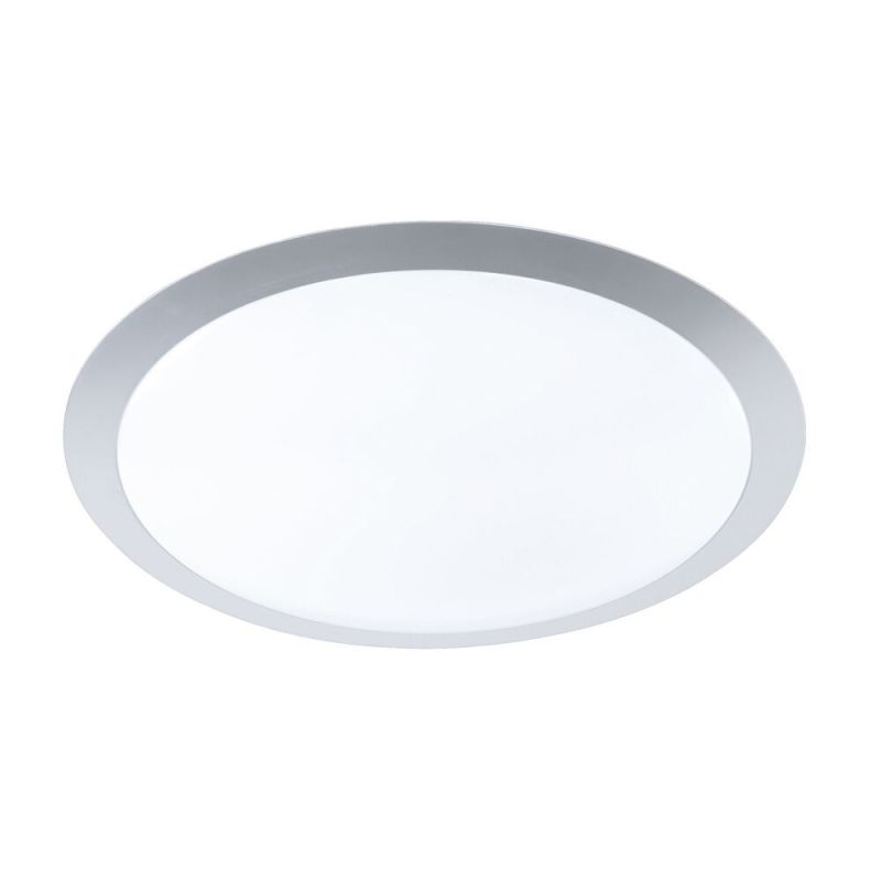 Ezüst műanyag plafon lámpa, Ramsgate, 25 W, 3000 K LED
