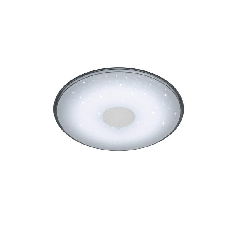 Fehér műanyag plafon lámpa, Levain, 30 W, melegtől hidegig állítható fehér LED, távirányítóval