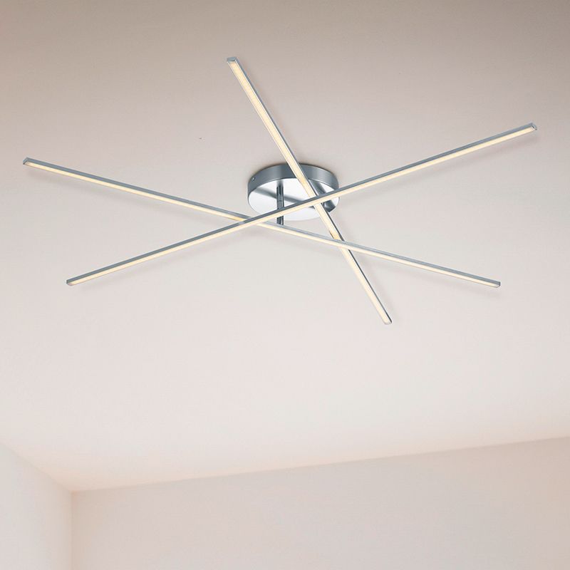 Nikkel fém plafon lámpa, Gottrup, 8,5 W, 3000 K LED Nikkel fém plafon lámpa, Gottrup, 8,5 W, 3000 K LED