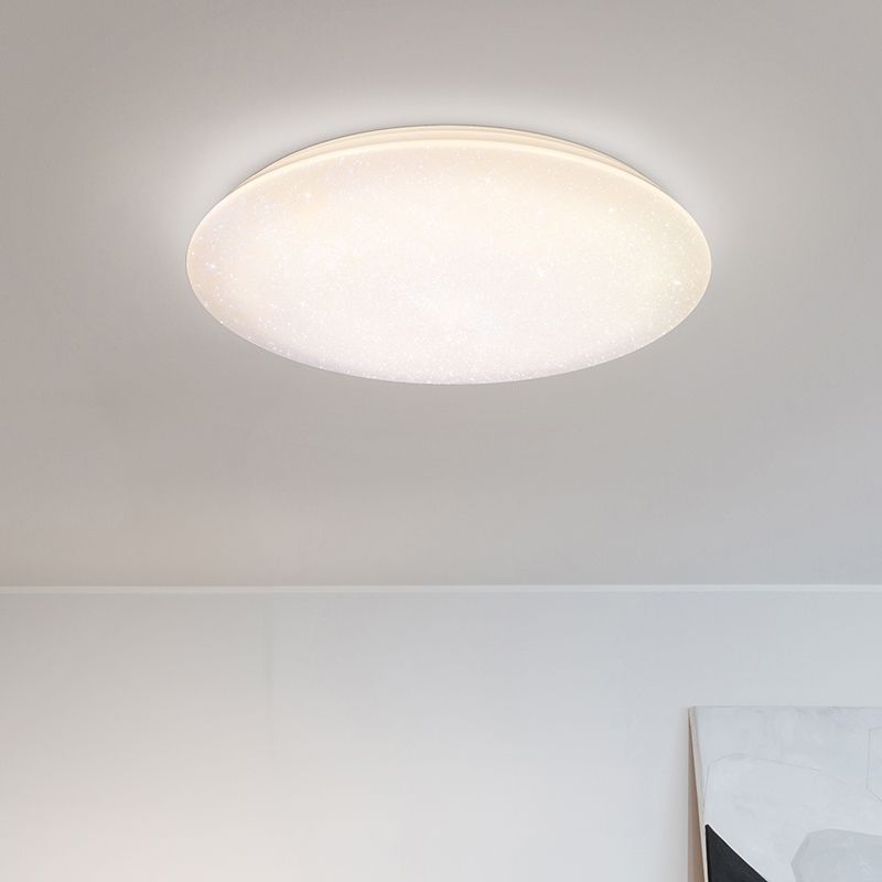 Fehér műanyag plafon lámpa, Yafu, 80 W, melegtől hidegig állítható fehér LED, távirányítóval