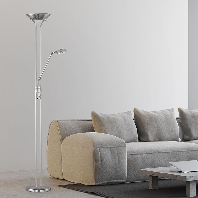 Fekete műanyag állólámpa, Aiden, 20 W, 3000 K LED, kapcsolóval