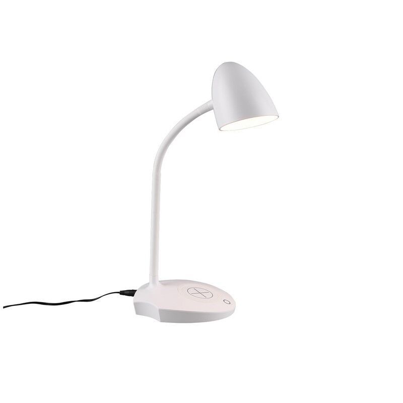 Fehér műanyag íróasztal lámpa, Maribo, 4 W, 3000 K LED, kosketushimmentimellä