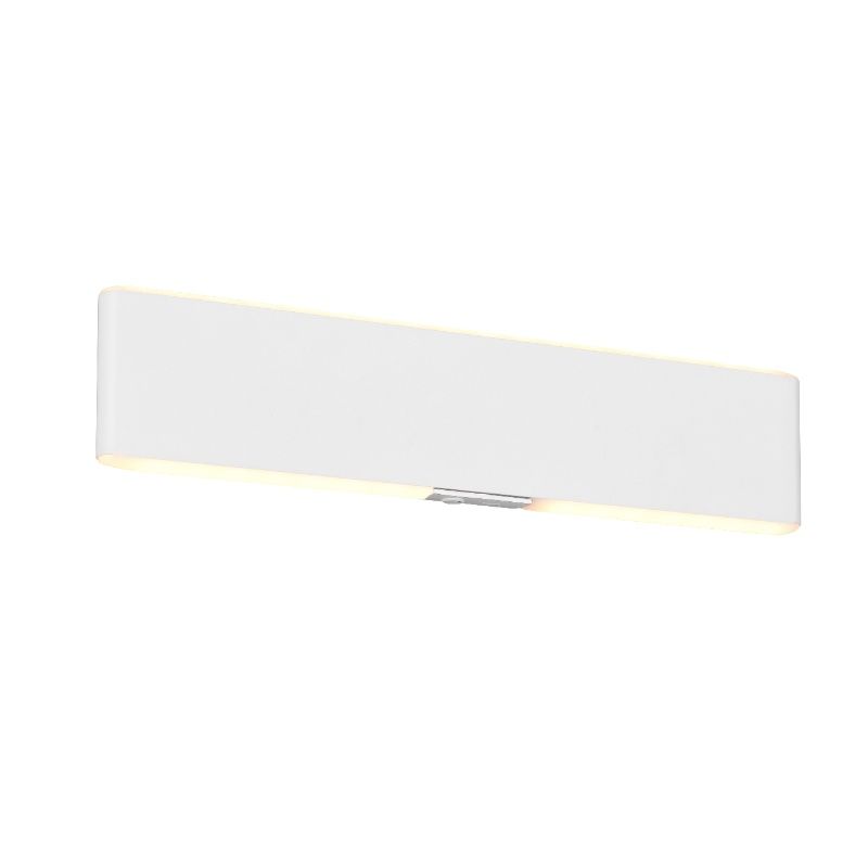Fehér fém fel le fali lámpa, Zwier, 3 W, melegtől hidegig állítható fehér LED, kapcsolóval Fehér fém fel le fali lámpa, Zwier, 3 W, melegtől hidegig állítható fehér LED, kapcsolóval