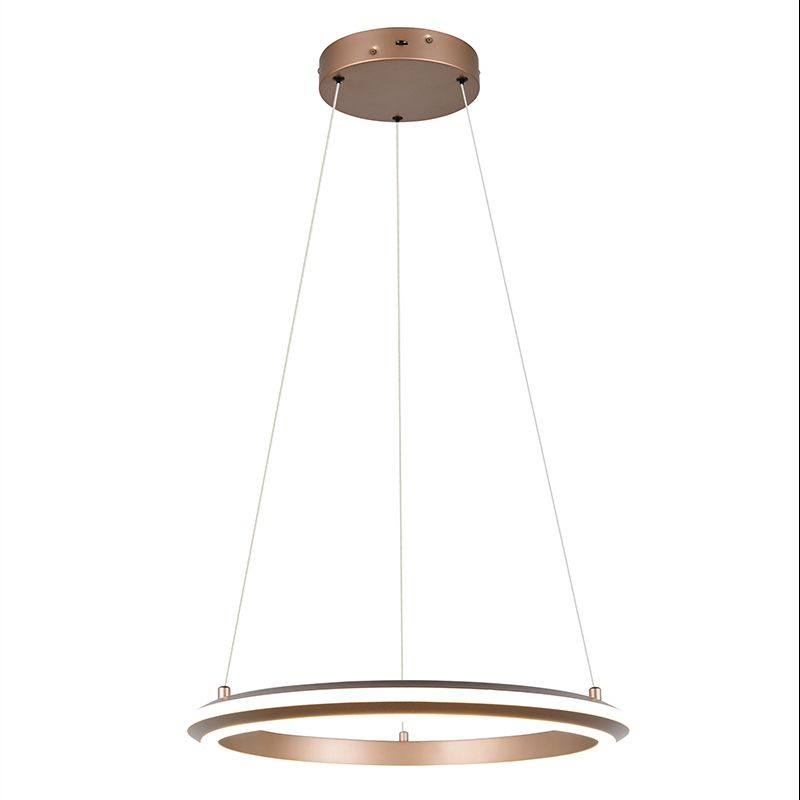 Barna fém függőlámpa, Jiry, 34 W, white switch LED, 3 fokozatban szabályozható