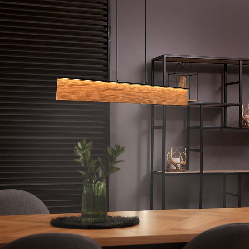 Design függőlámpa fa, Tanneke, 39 W, 3000 K LED, 3 fokozatban szabályozható