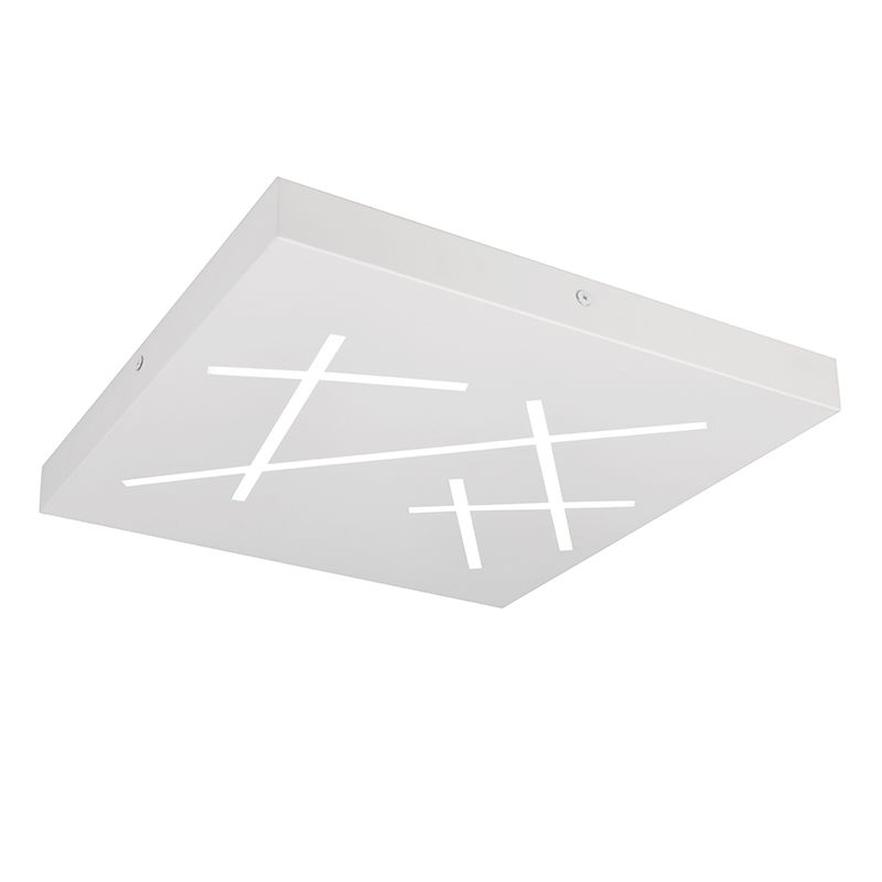 Fehér fém plafon lámpa, Eelco, 24 W, melegtől hidegig állítható fehér LED, 3 fokozatban szabályozható