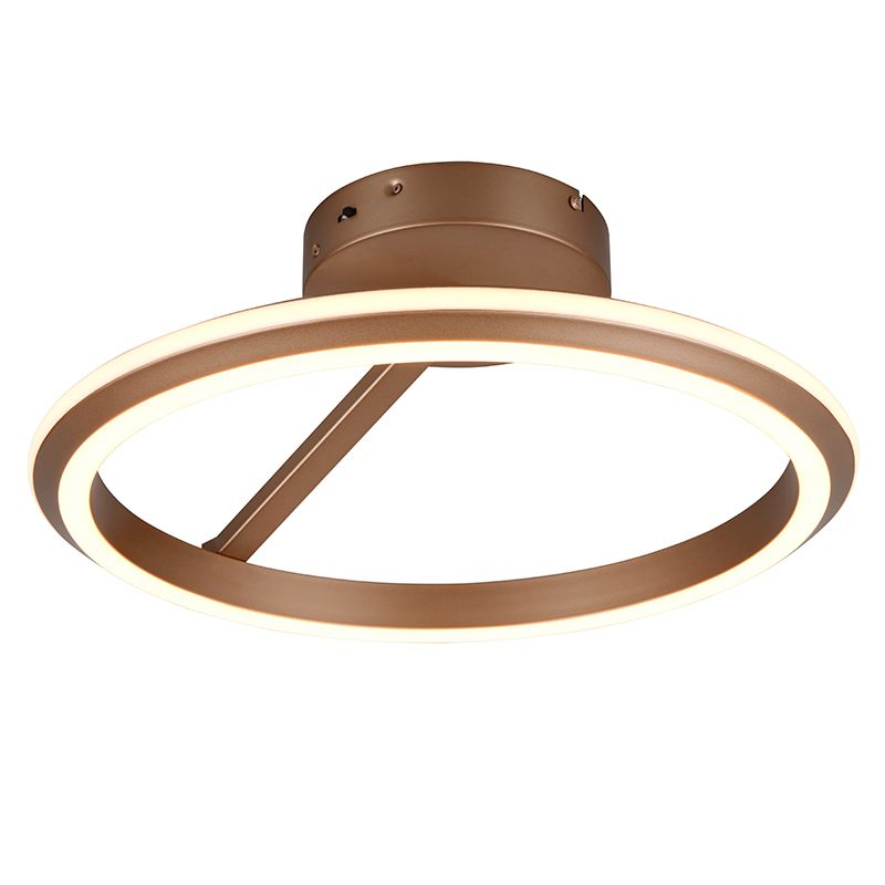 Barna fém mennyezeti lámpa, Jiry, 34 W, white switch LED, 3 fokozatban szabályozható