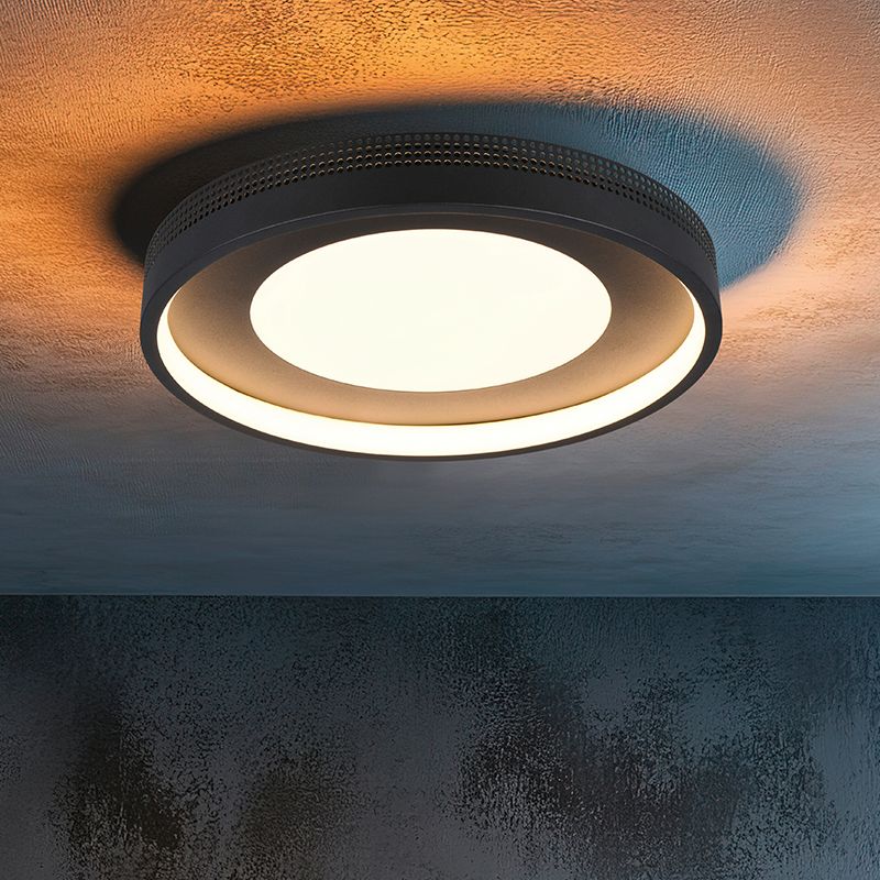 Fekete műanyag plafon lámpa, Flory, 36 W, 3000 K LED