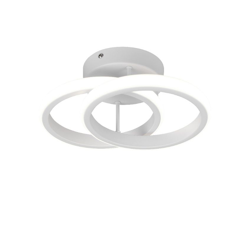 Fehér fém mennyezeti lámpa, Yasser, 7 W, 4000 K LED