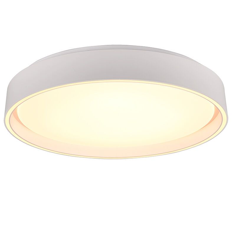 Fehér műanyag plafon lámpa, Deon, 24 W, melegtől hidegig állítható fehér LED