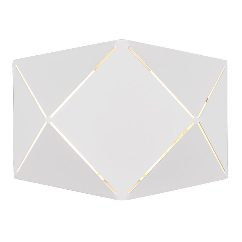 Fehér fém fali lámpa, Soloro, 6 W, 3000 K LED