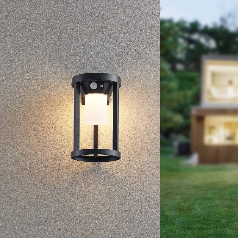 Fekete alumínium napelemes asztali lámpa, Winston, 2 W, 3000 K LED, IP54
